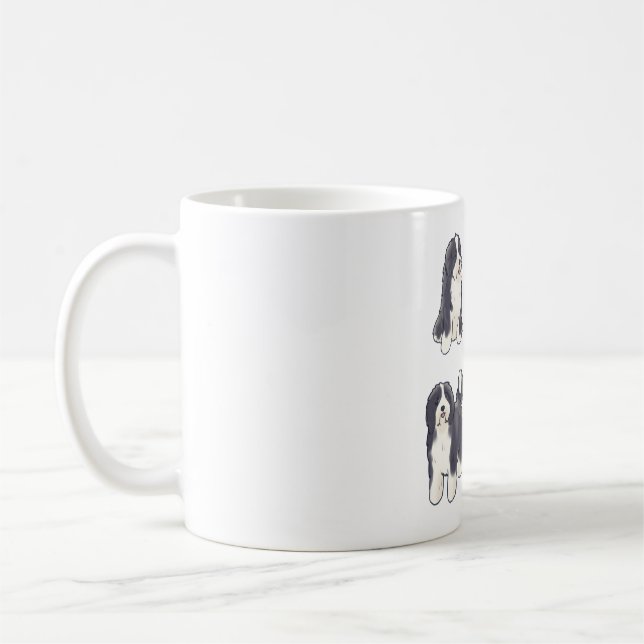 Bearded collie dog Magic Coffee Mug (Left)