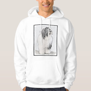 Bearded Collie Drawing - Cute Original Dog Art Hoodie