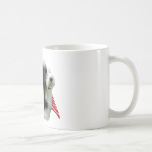 Bearded Collie Flag Coffee Mug