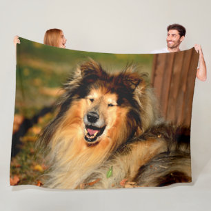 BEARDED COLLIE FLEECE BLANKET