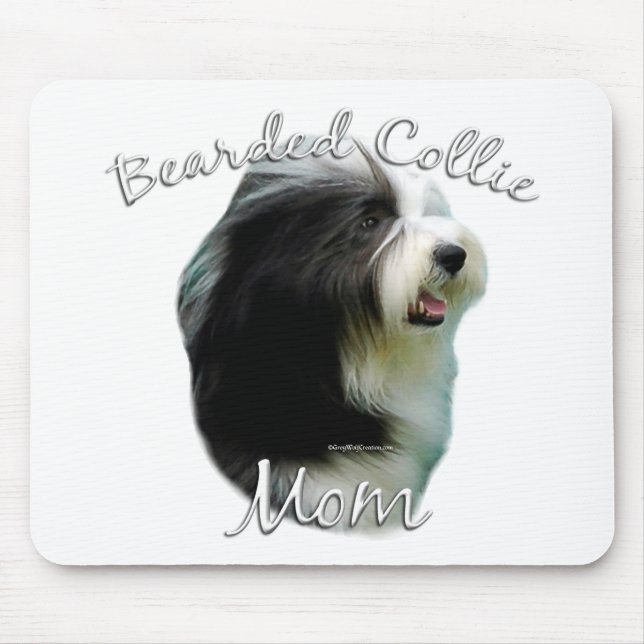 Bearded Collie Mum 2 Mouse Pad (Front)