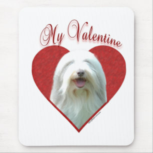 Bearded Collie My Valentine Mouse Pad