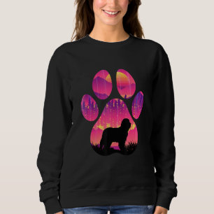 Bearded Collie Paw Mom Dad Dog  Women Men Sweatshirt