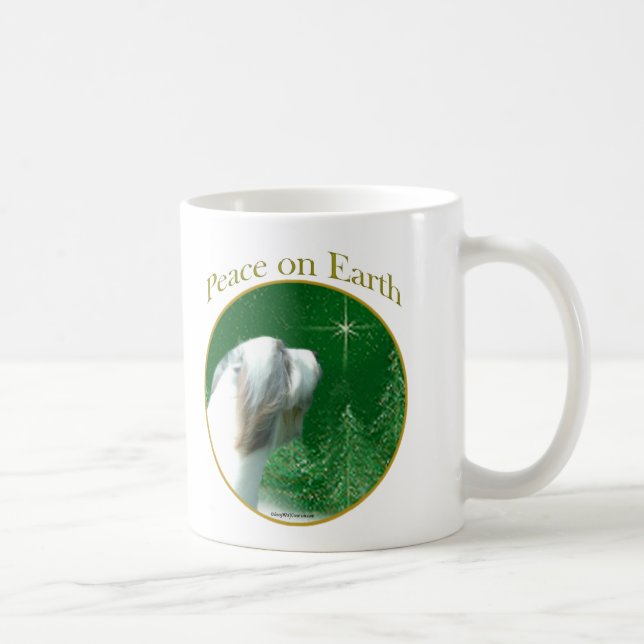 Bearded Collie Peace Coffee Mug (Right)