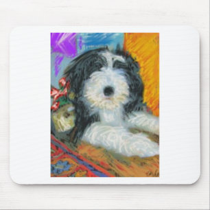 Bearded Collie Puppy Mouse Pad
