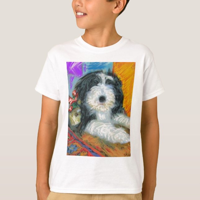 Bearded Collie Puppy T-Shirt (Front)
