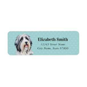 Bearded Collie Return Address Labels