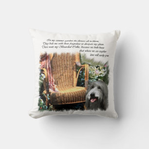 Bearded Collie Summer Garden Cushion