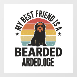 Bearded Collie Vintage Sunset Dog Lover Design_1