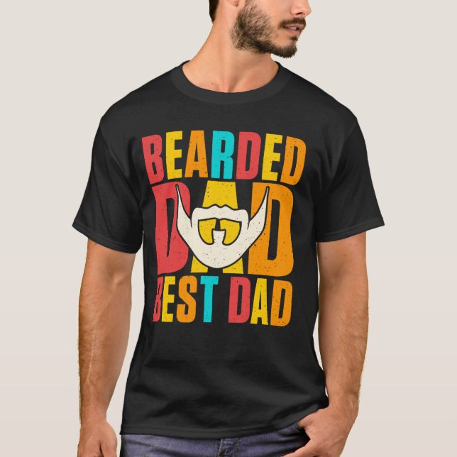 Bearded Dad Best Dad T-Shirt (Front)
