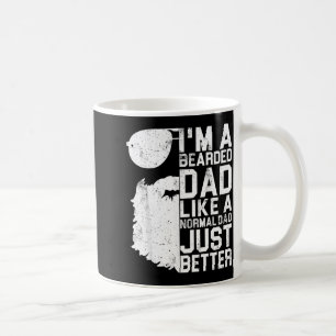 Bearded Dad Shirt Funny Beard Humour Fathers Day Coffee Mug