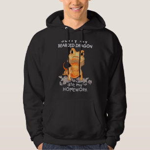 Bearded Dragon Beardie Ate My Homework Lizard Rep Hoodie