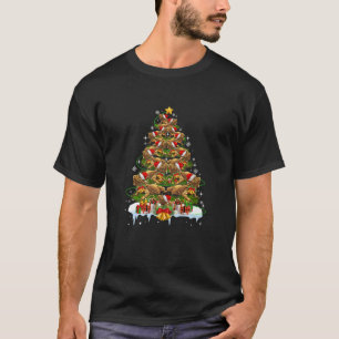 Bearded Dragon Christmas Tree Funny Reptile Lover  T-Shirt