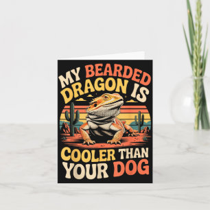 Bearded Dragon Cooler Reptile Animal Beardie Beard Card
