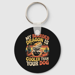 Bearded Dragon Cooler Reptile Animal Beardie Beard Key Ring