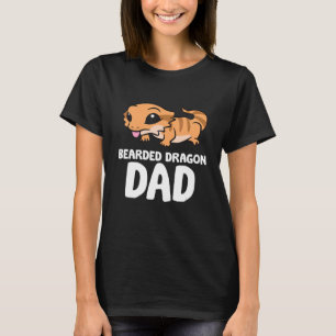 Bearded Dragon Dad Lizard Reptile Father Bearded D T-Shirt