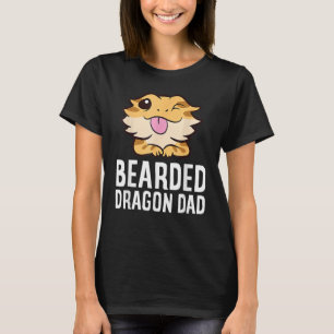 Bearded Dragon Dad  Reptile Lizard  Dad Mum T-Shirt