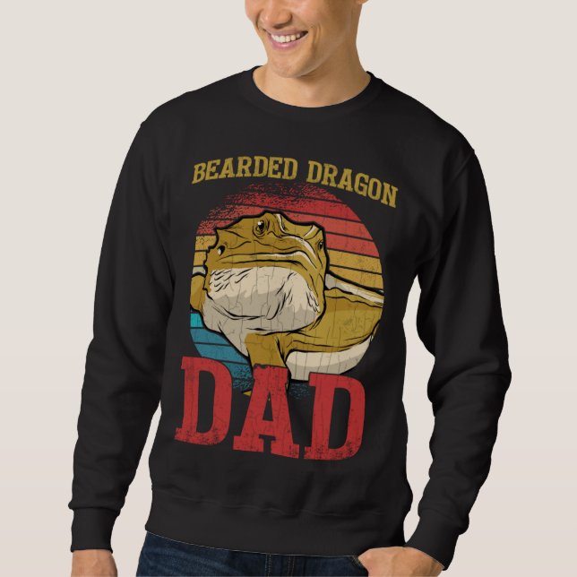 Bearded Dragon Dad  Reptiles  Pet Reptile Graphic Sweatshirt (Front)
