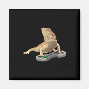 Bearded Dragon Design For Kids Pet Video Game Play Magnet