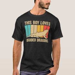 Bearded Dragon For Boys Kids Reptile Iguana Lizard T-Shirt