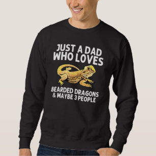 Bearded Dragon For Dad Men Pogona Lizard Animal Sweatshirt