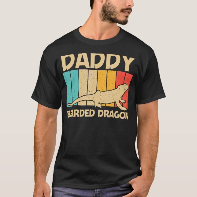 Bearded Dragon For Men Dad Reptile Iguana Lizard T-Shirt (Front)