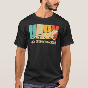 Bearded Dragon For Men Dad Reptile Iguana Lizard T-Shirt
