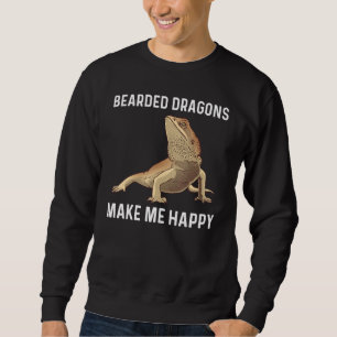 Bearded Dragon For Men Women Lizard Herpetology 3 Sweatshirt