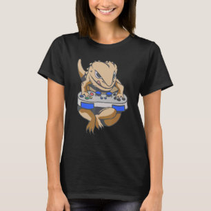 Bearded Dragon Gamer Boys Kids Video Game Players  T-Shirt