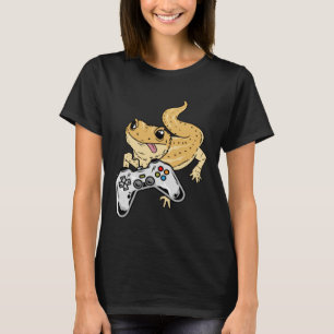 Bearded Dragon Gamer Video Games Lizard Reptile Ga T-Shirt