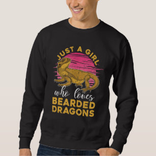 Bearded Dragon Girls Women Reptile Pet Bearded Dra Sweatshirt
