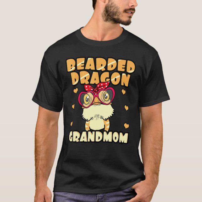 Bearded Dragon Grandmom Reptile Grandmom Mothers D T-Shirt (Front)