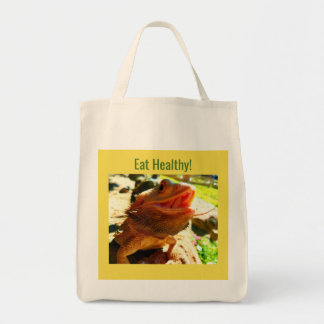 Bearded Dragon Grocery Tote Bag