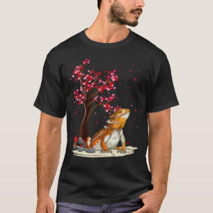 Bearded Dragon Heart Tree Bearded Dragon Valentine T-Shirt