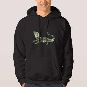 Bearded Dragon I Lizard I Pogona Silhouette Hoodie