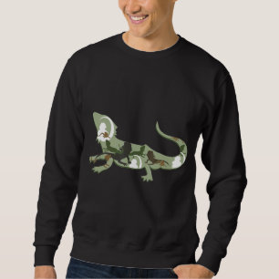 Bearded Dragon I Lizard I Pogona Silhouette Sweatshirt