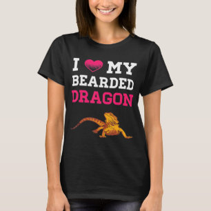Bearded Dragon I Love My Bearded Dragon Men Women T-Shirt
