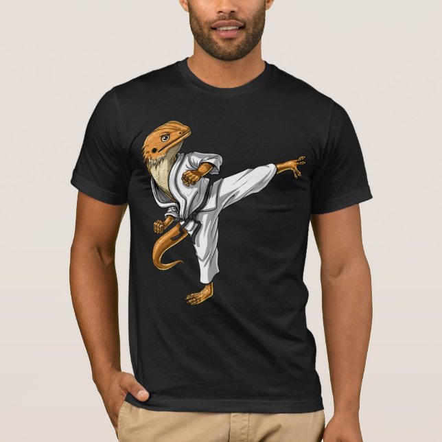 Bearded Dragon Karate T-Shirt (Front)