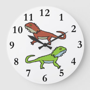 Bearded Dragon Large Clock