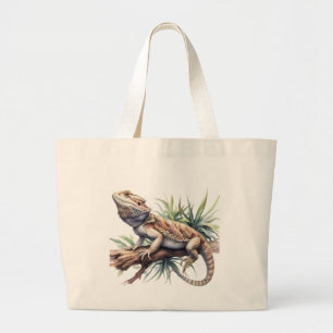 Bearded Dragon Lizard Jumbo Tote