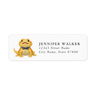 Bearded Dragon Lizard Return Address Labels