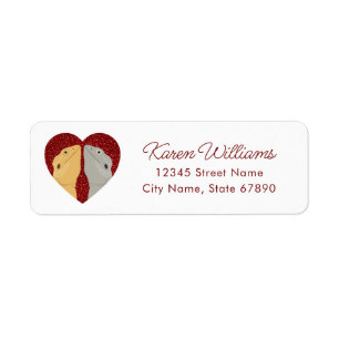 Bearded Dragon Lizard Return Address Labels