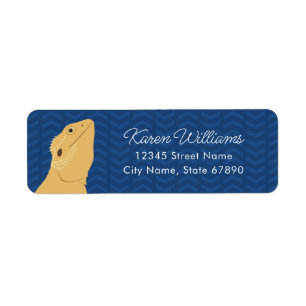 Bearded Dragon Lizard Return Address Labels