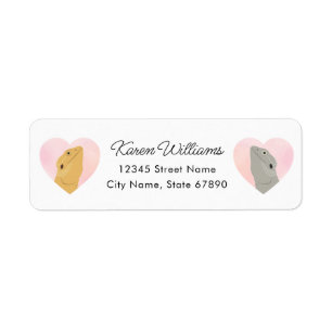 Bearded Dragon Lizard Return Address Labels