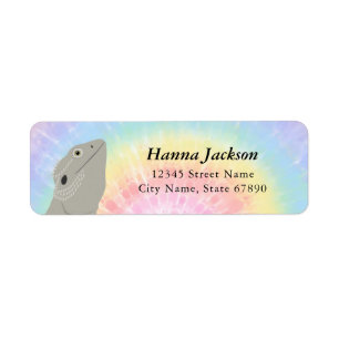 Bearded Dragon Lizard Return Address Labels