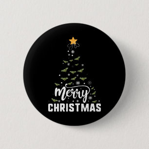 Bearded Dragon Merry Christmas Tree Family Xmas Ho 6 Cm Round Badge
