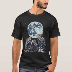 Bearded Dragon Moon Howl Beardie Meme Reptile Men T-Shirt