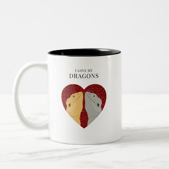 Bearded Dragon Mugs (Left)