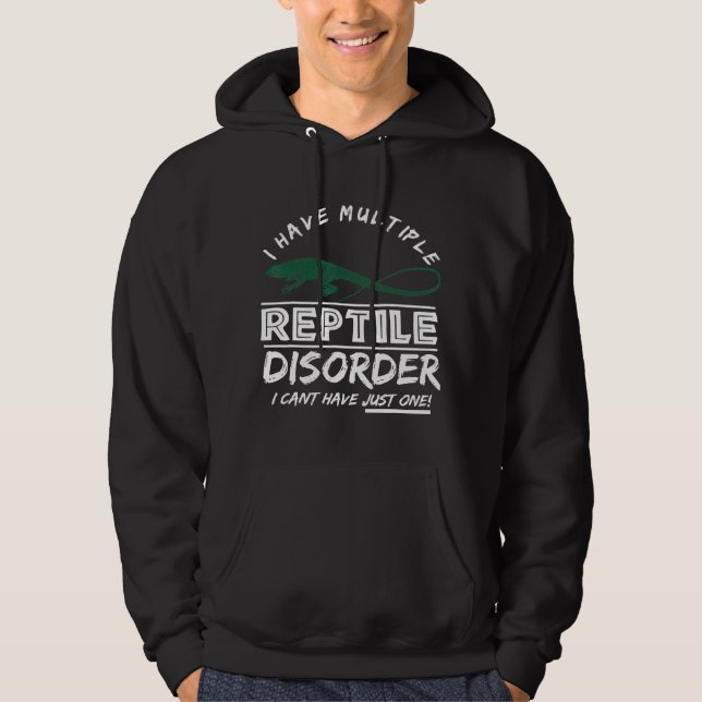 Bearded Dragon Multiple Reptile Disorder Iguana Hoodie (Front)