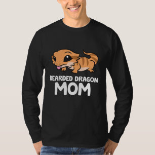 Bearded Dragon Mum Lizard Reptile Mother Bearded D T-Shirt